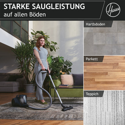 Hoover HP1 Bodenstaubsauger ohne Beutel [HP110HM]