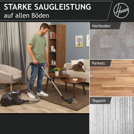 Hoover H-Power 300 PET Bodenstaubsauger beutellos [HP321PAF]